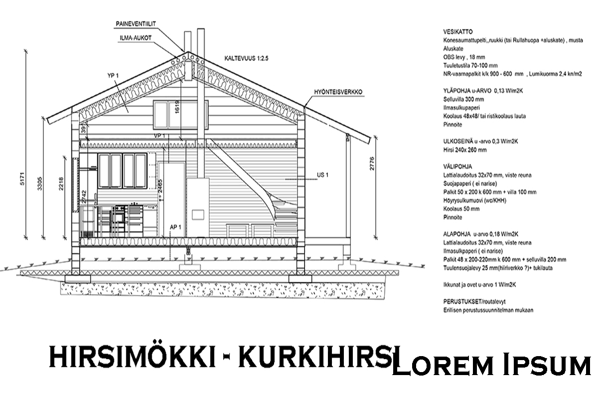 Mökki 2D 3